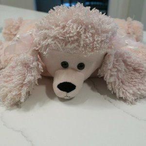 2011 Pillow Chums Pink Poodle Pillow by Kellytoy 14" x 15"